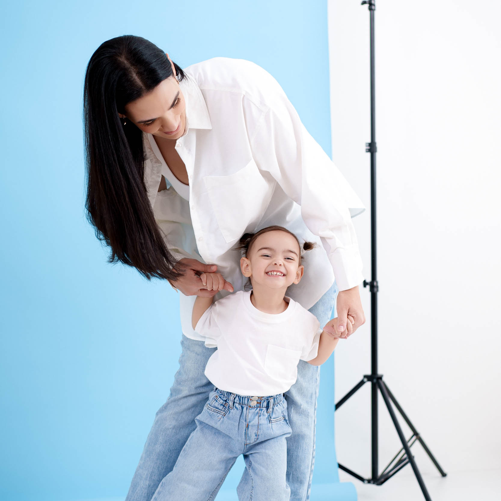 Mum and doll in our photo studio